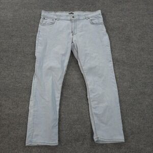 Origin Jeans Mens 40x31 Light Blue Relaxed Straight Stretch Denim Made USA